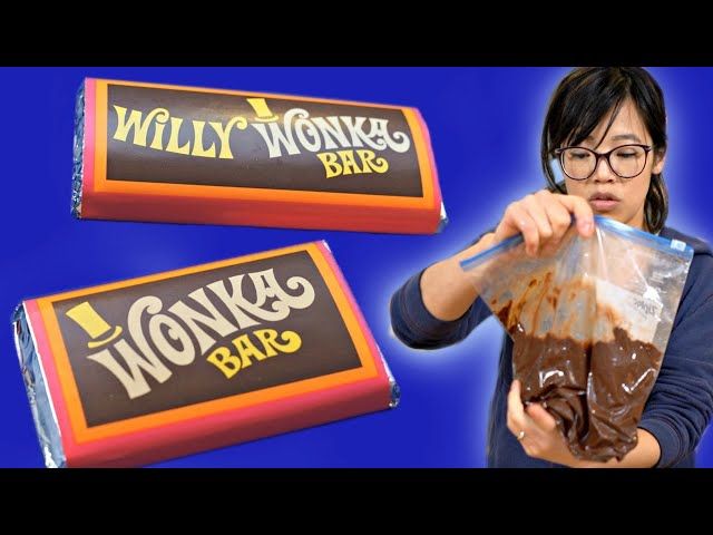 How to Make a WONKA Bar - 50-year old Willy Wonka Chocolate Making Kit