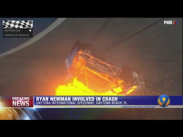 Ryan Newman in serious condition after fiery crash at finish