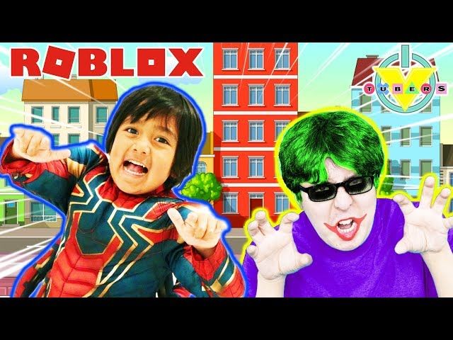 Ryan Vs Daddy Superhero Tycoon Hero Battle In Ytread - ryan playing roblox with his dad