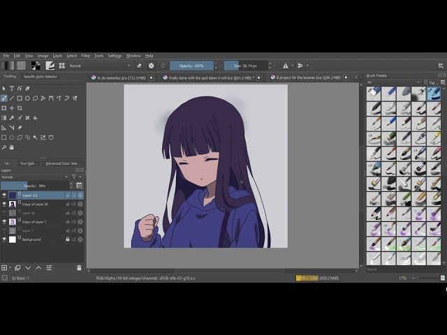 krita how to change cursor color