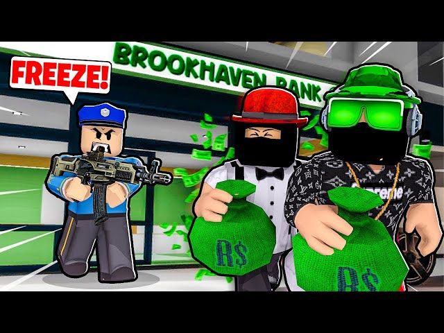 We Robbed A Bank In Brookhaven Roblox Brookhaven Ytread - how to get premium on roblox brookhaven for free
