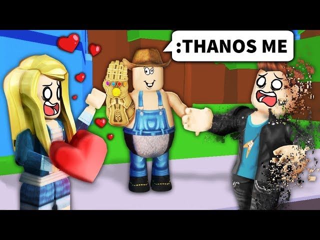 I Used Roblox Admin To Thanos Snap Noobs Ytread - i snapped with the infinity gauntlet roblox