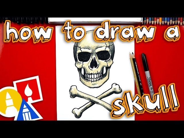 How To Draw A Realistic Skull And Crossbones - YTread 