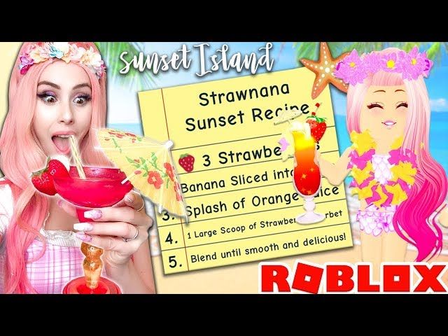 Taste Testing The Sunset Island Smoothie Recipes Ytread - roblox sunset island