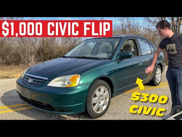 Can I MAKE $1,000 Flipping This Honda Civic In ONE Day?