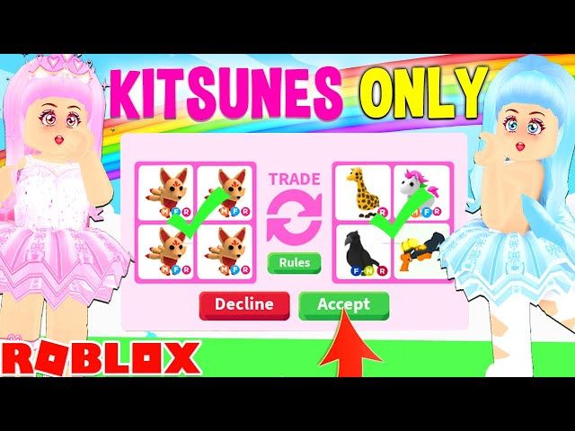 We Only Traded The New Kitsune Pet For 24 Hours In Ytread - roblox adopt me trade screen