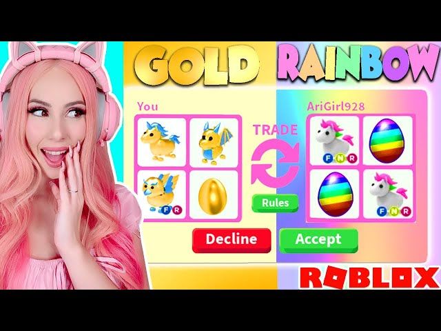 I Was Challenged To An Extreme One Color Trade Ytread - roblox adopt me money rattle