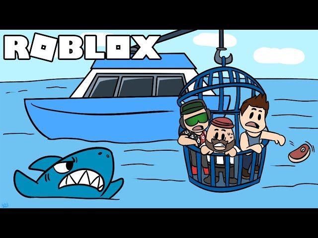 Blox4fun Squad Vs Shark In Roblox Sharkbite New Ytread - roblox sharkbite shark blaster