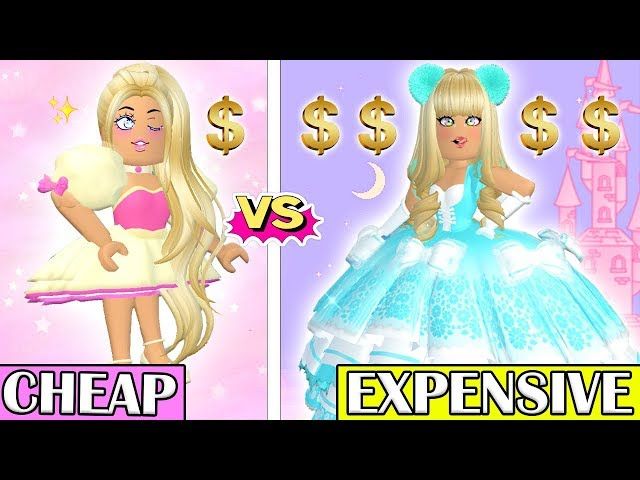 I Wore The Most Cheap Vs Most Expensive Outfits In Ytread - roblox royale high wheel prizes