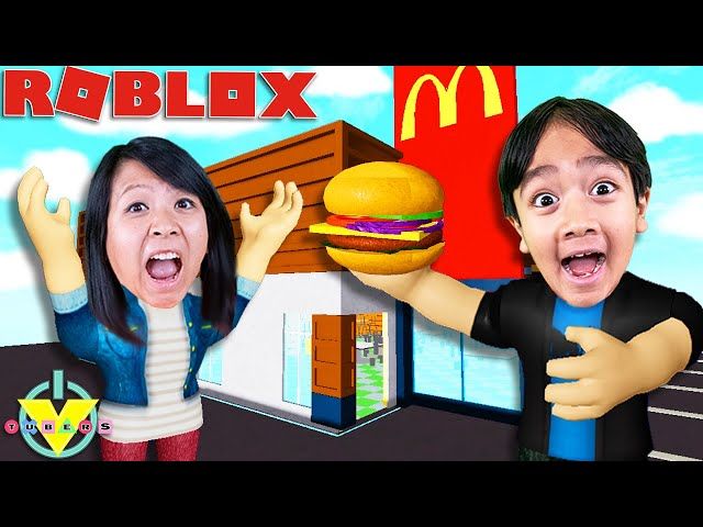 Ryan Owns Mcdonalds In Roblox Food Tycoon Lets Ytread - roblox guy holding food