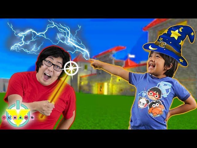 Ryan Vs Daddy Trying To Be A Wizard Castle In Ytread - ryan's world roblox game