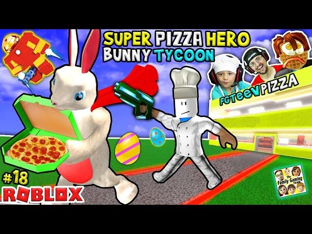 Roblox Super Pizza Hero Easter Bunny Tycoon Fgteev Ytread - roblox superhero egg