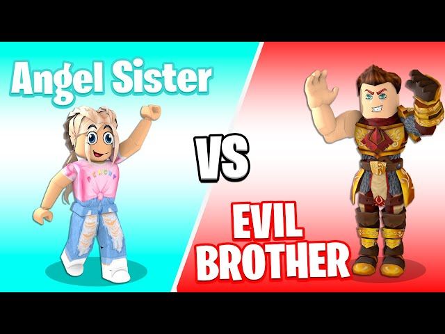 Roblox Angel Sister Vs Evil Brother Ytread - roblox noob slibing