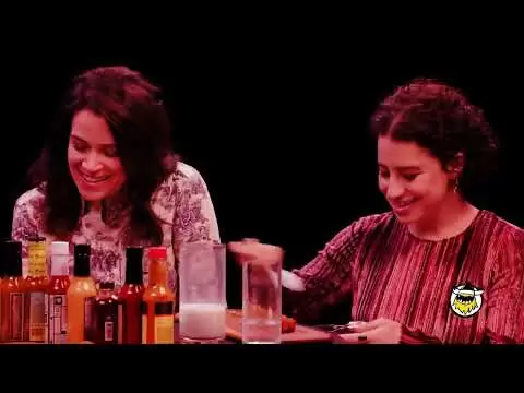 abbi and ilana of broad city go numb while eating spicy wings hot ones