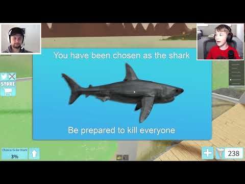 Blox4fun Squad Vs Shark In Roblox Sharkbite New Ytread - roblox shark launcher