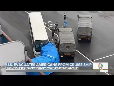 coronavirus updates americans evacuated from cruise ship head to 14 day quarantine sunday today