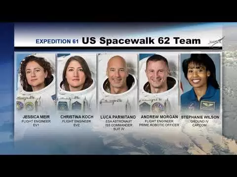 nasa astronauts spacewalk outside the international space station on jan 15 2020