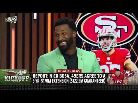 nick bosa signs five year 170m extension with 49ers can chiefs overcome setbacks nfl speak