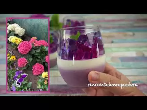 postre f cil en vasito sin horno mousse de yogurt y ar ndanos con trocitos de gelatina