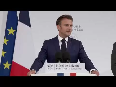 president emmanuel macron addresses armed forces in paris ahead of bastille day