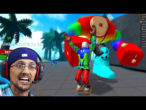 Roblox Giant Granny Muscle Freak Vs Fgteev Boxing Ytread - simulator fgteev roblox