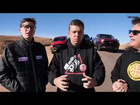 three new trucks one epic off road comparison 2019 ford raptor vs chevy trailboss vs ram rebel