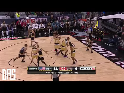 tracy mcgrady highights at 2016 nba celebrity all star game 2016 02 12 18 pts 12 rebs 6 asts