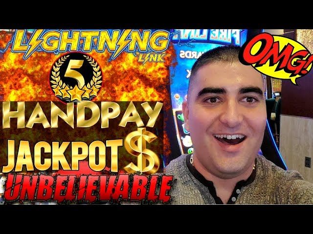 5 HANDPAY JACKPOTS On High Limit LIGHTNING CASH Slot Machine - HUGE